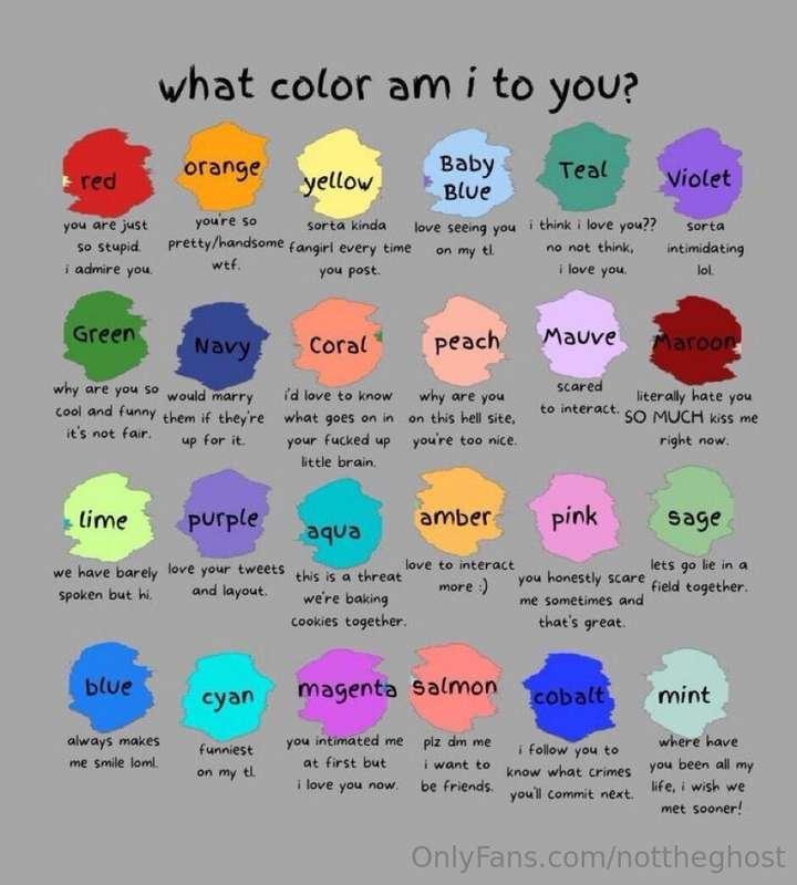 send me colors!! 👀