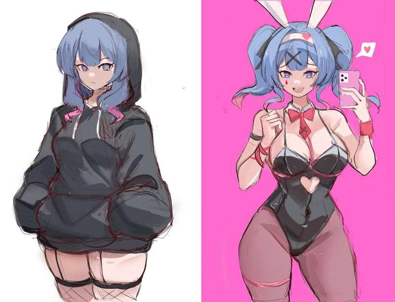 The new bunny girl won !