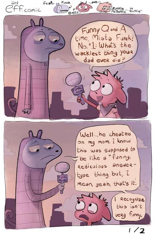 Ruthie mctoothie’s major debut-ie comic 