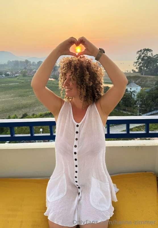I made a heart with my hands and caught the sun… but what I ..