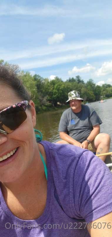 Out on the river today with this sexy  man of mine.