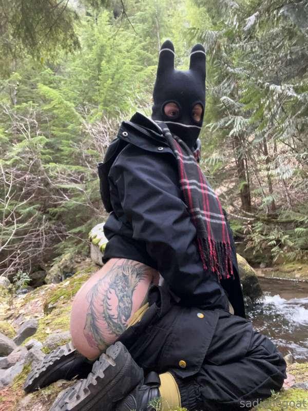 I wish you were here to fuck me out in the forest