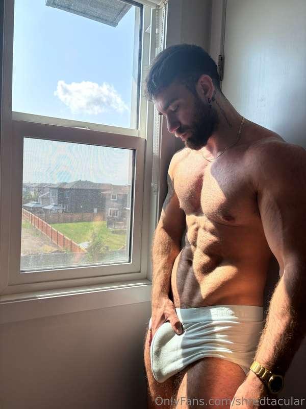 This bulge has been acting up all day… might need someone to..