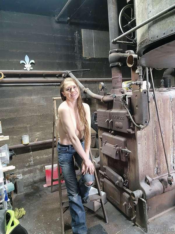 Welcome to the back corner of my shop!  Had to move the ladd..