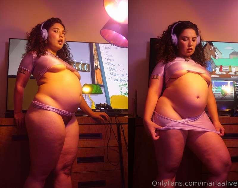 When I tell you that my legs are outgrowing my belly, I mean..