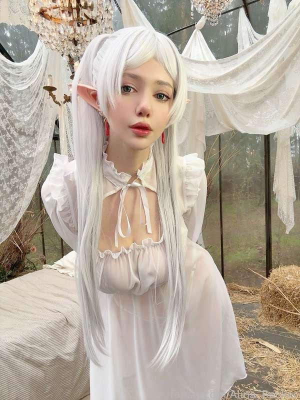 Frieren by me 🤍

#FYP #Egirl #cosplay #Frieren #elf 
