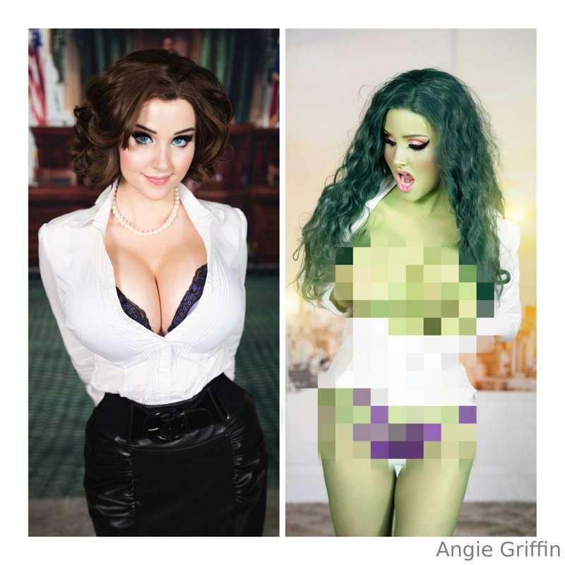 SheHulk is here and ready to SMASH! My tits are busting out ..