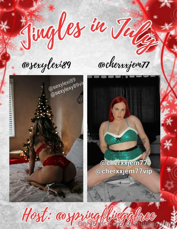 # Jingles in July 🎄  🅰️@sexylexi89 🅱️@cherxxjem77  @springfl..