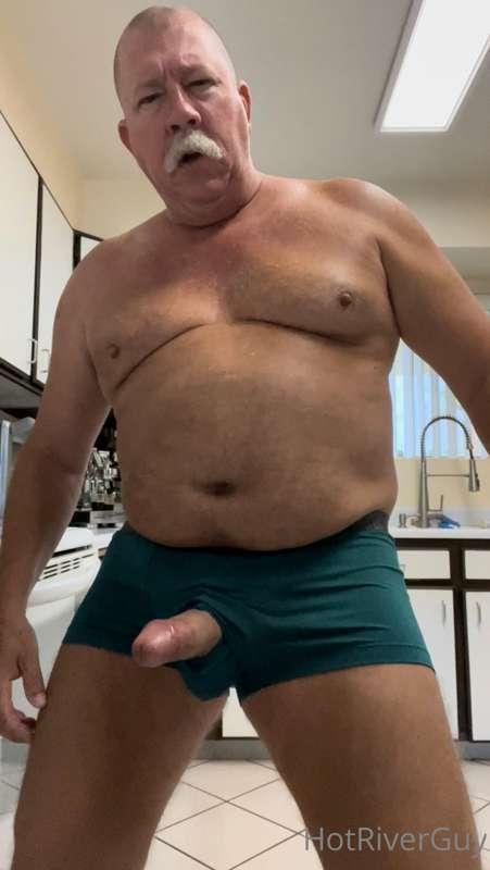 Big Papa in the kitchen.