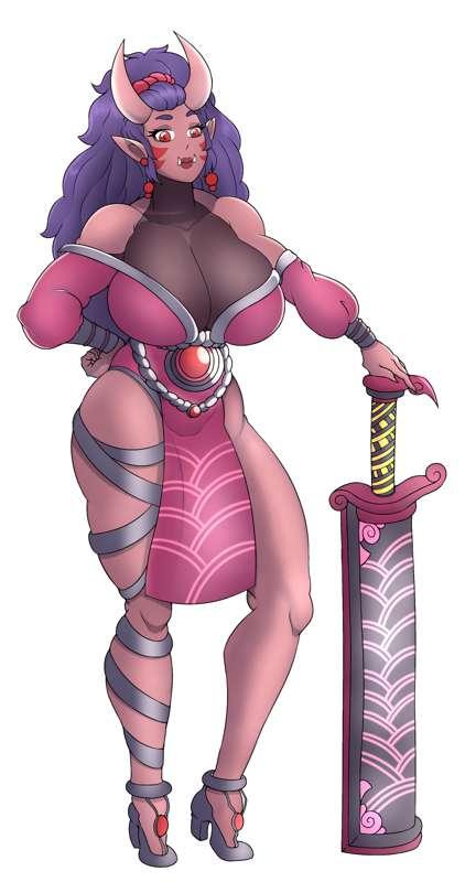 Oni girl commision