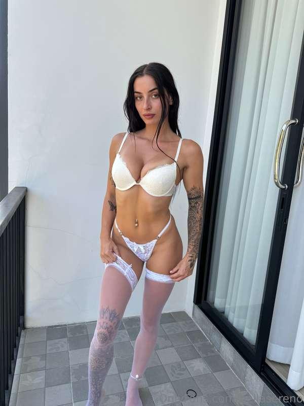 What do you think of white? 🤍 Does it look hot on me, or do ..