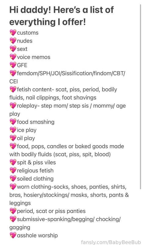 Everything I offer 💖💖
