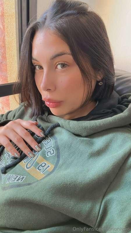 Can I wear your hoodie for cold szn? 🤭❄️