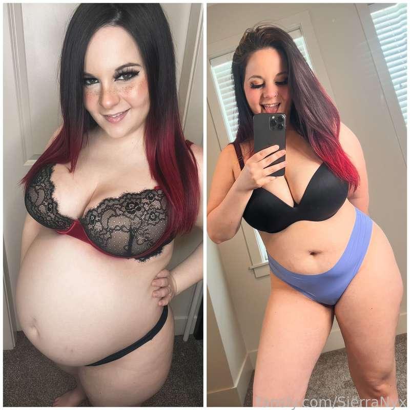 Another pregnancy vs mombod ❤️❤️❤️

#chubby #thick #bbw #mommy #milf #mombod #pregnant #pregnancy #fat