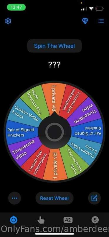 SPIN THE WHEEL today with new great prizes.
1 spin 15$
2 spi..