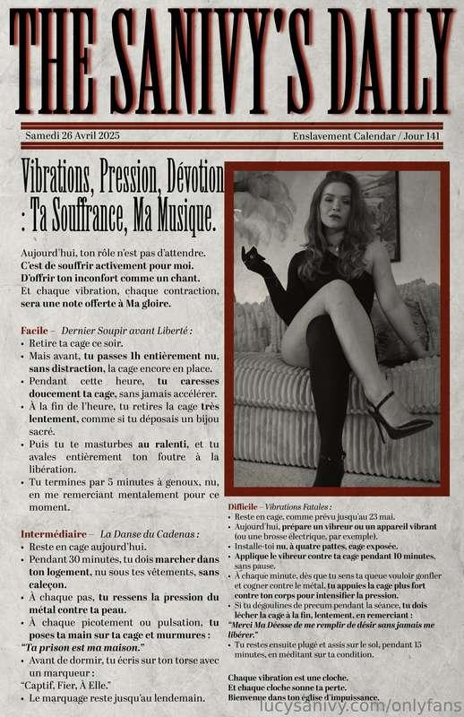 The Sanivy’s Daily - Day 141 📝🇫🇷 Vibrations, Pression, Dévot..