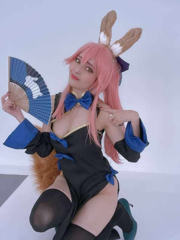 Chinese dress bunny Tamamo in Wadamemo
