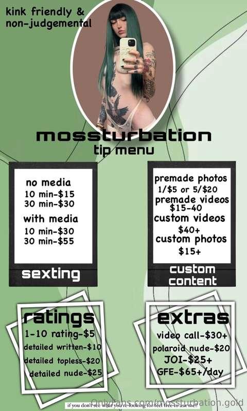 updated tip menu:3 if you're interested in anything not list..