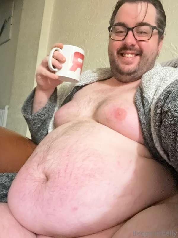 Morning 😁 let’s hope today is as full of fatness as my coffe..