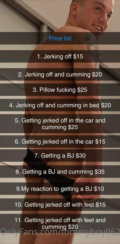 New price list 👀