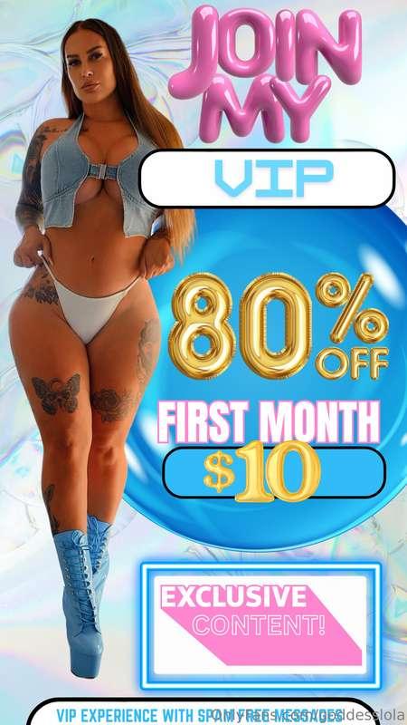 ‼️ THE FIRST TIME MY VIP HAS BEEN THIS CHEAP ‼️80% OFF! ONLY..