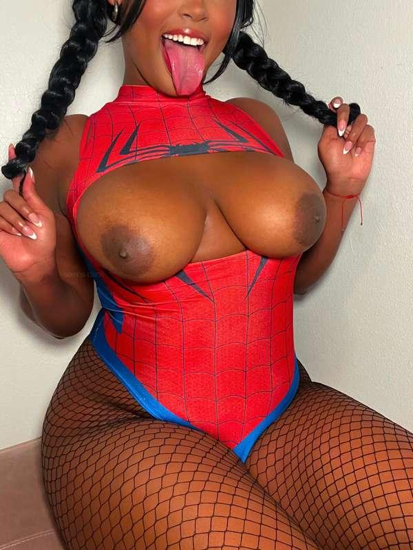 spider girl is aching for your sticky web 🕸️💦