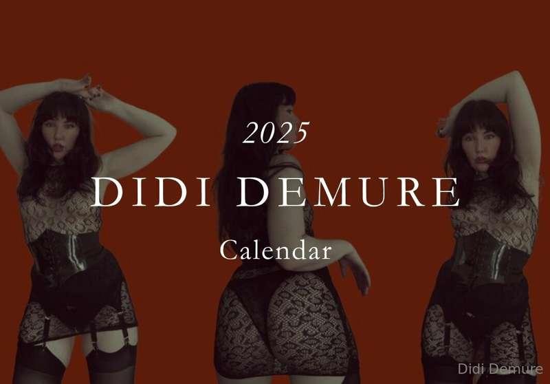 ready to spend all of 2025 with me? my calendar is here!! ha..