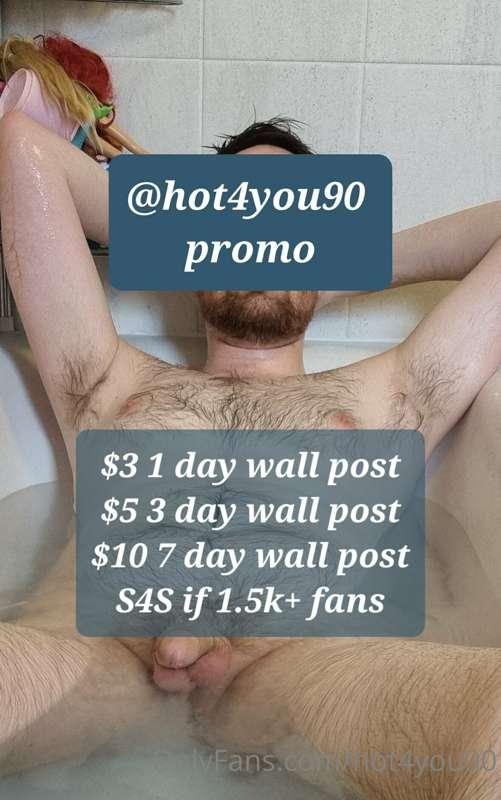 Promo menu

S4S if 1.5k or more
X