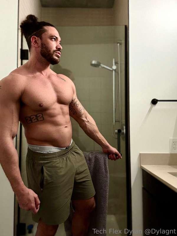 Time to hit the showers, are you coming?