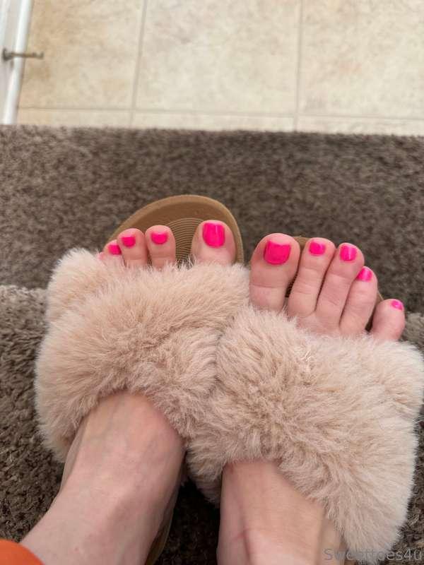 Glad I got a pedicure yesterday - it’s so cold outside today..