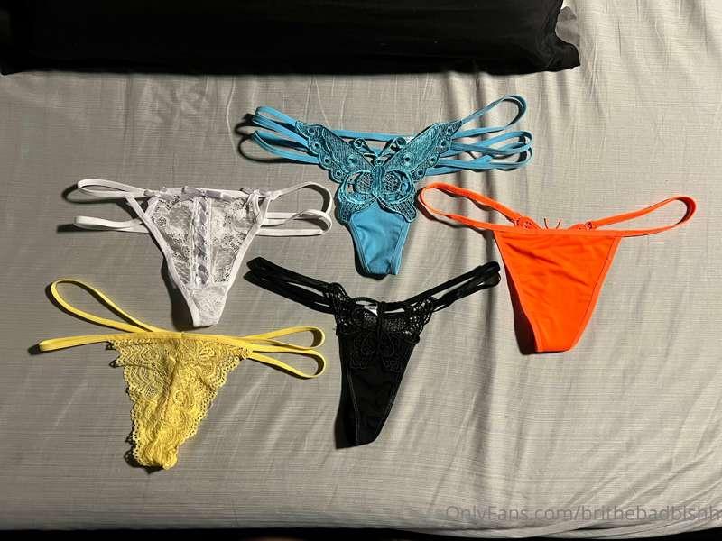 These are the panties that I have left for purchase if your ..