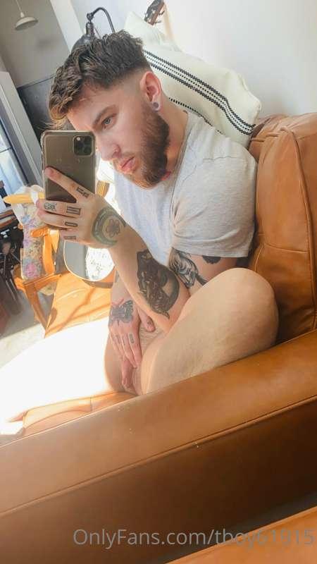 Cum on the couch with me babe