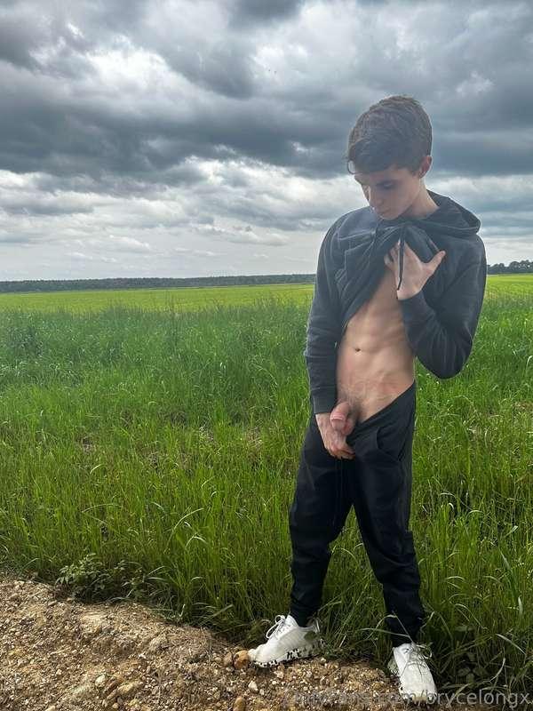 Let’s pull over, and you can help my soft cock out.