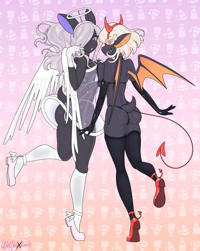 Angel and Devil (+ Commission)