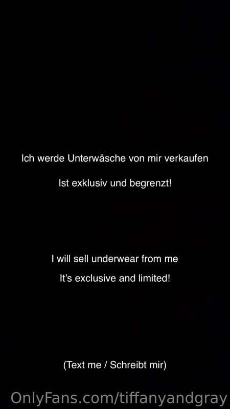 Ich werde Unterwäsche von mir verkaufen!🙈
[I will sell under..