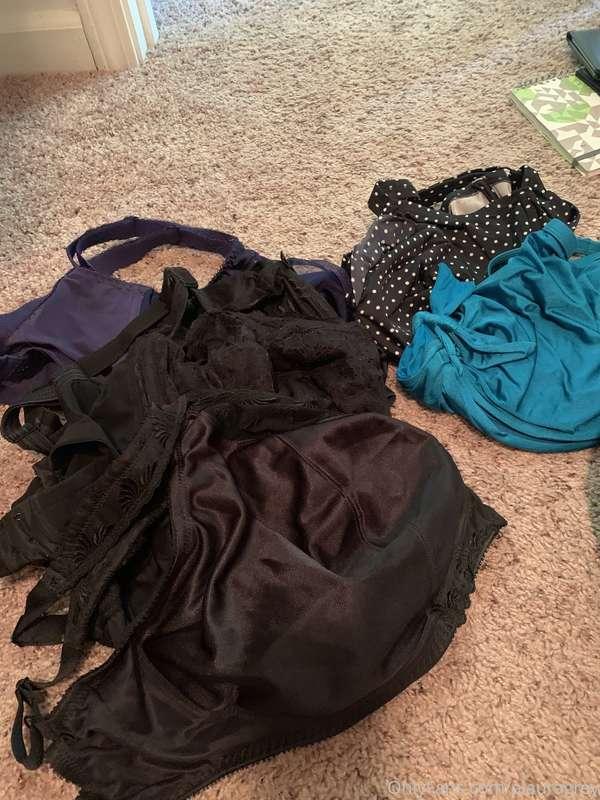 Few bras and couple bathing suit top for sale.  Let me know ..