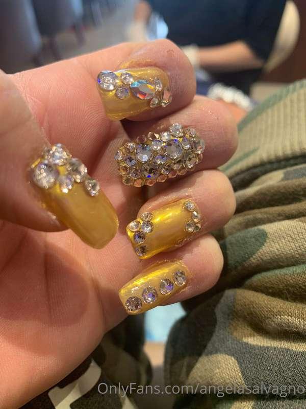 Today was a spoil myself day. Nails, pedi and hair!!