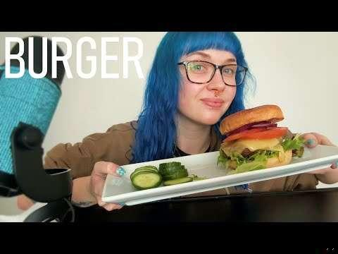 📣 EARLY ACCESS 📣 ASMR Eating A Cheeseburger & Cucumber 🍔