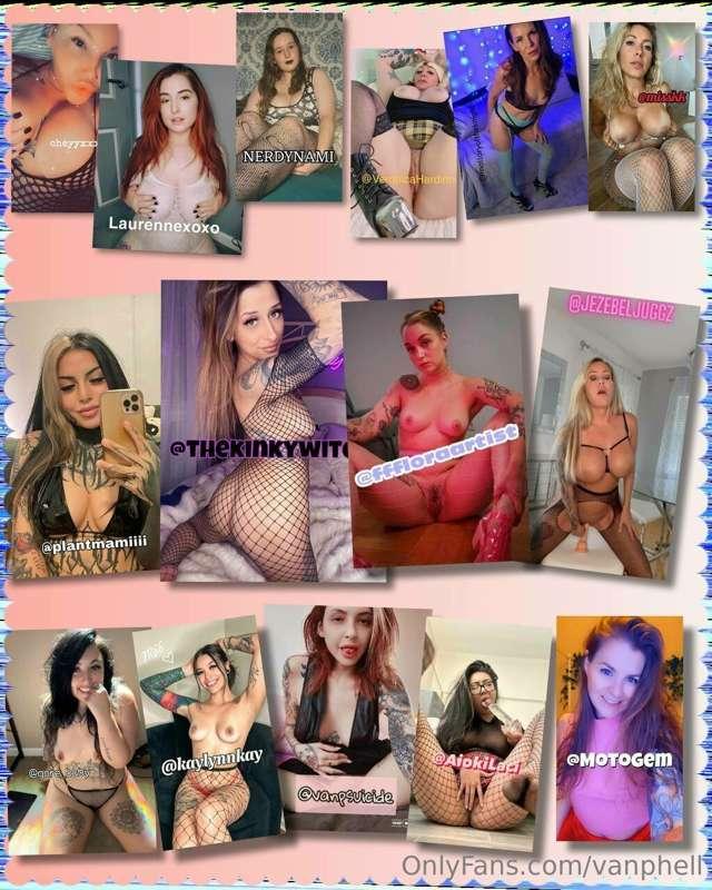 15 NAUGHTY SLUTS FUCKING THEMSELVES FOR YOU IN FISHNETS 🖤🥵 I..