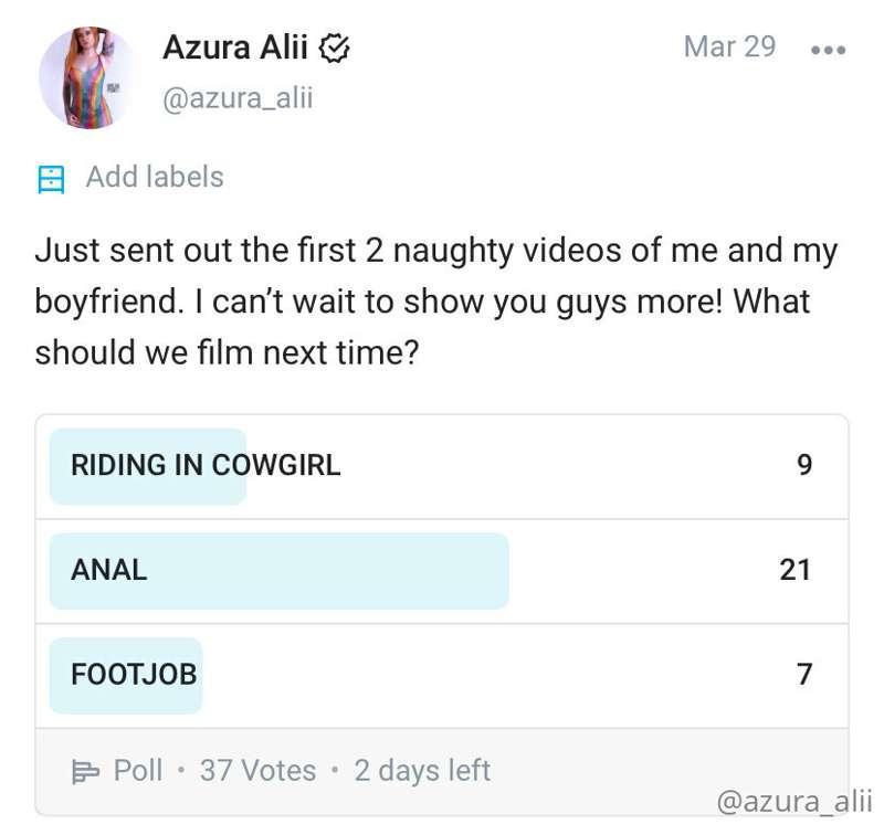 2 days left to vote! I’m seeing my boyfriend next week and w..