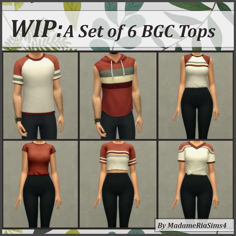 WIP: A  Set of 6 BGC Tops