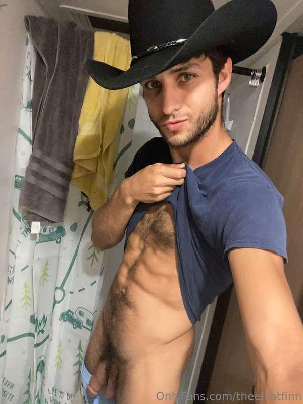 Cowboy Finn 🤠 just got my new cowboy hat today! 