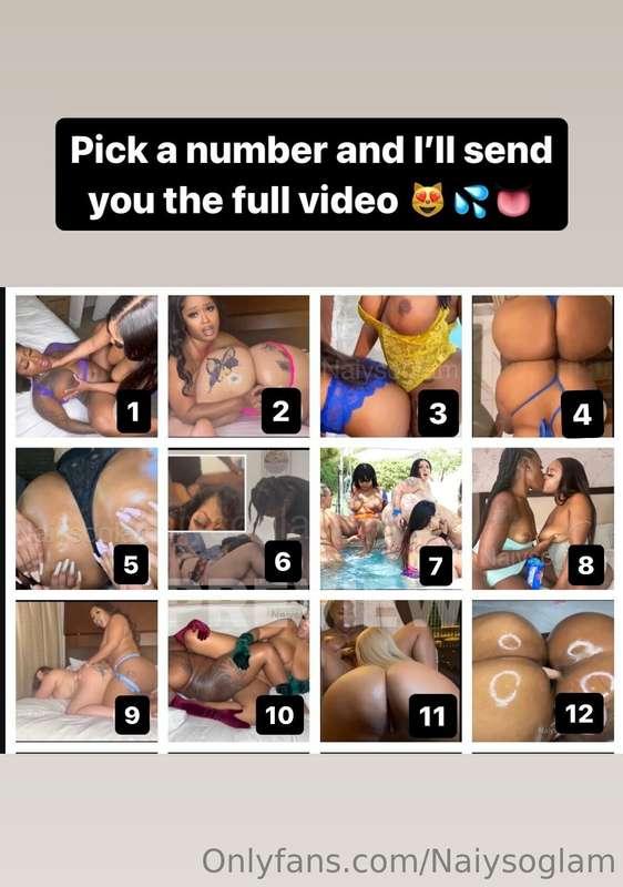 Pick a number and I'll send you the full video for 10% off 😈..