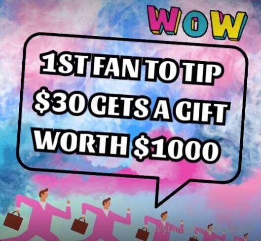 Hurry, you don't want to miss out on this!!! ONLY for the FI..
