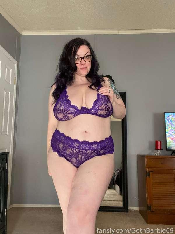 Good morning and Happy Monday!!! Purple lace hits different. 😈🖤

My 35th birthday is in 7 days! Here is my wish list if you’d like to spoil me. ☺️💋

GothBarbie  - Amazon Gift List - https://www.amazon.com/registries/gl/guest-view/1Z43DNIUG2GTU

 #goodmorning #lace #lingerie #ass #booty #bigass #fatass #thick #curves #curvy #bigtits #bigboobs #naturaltits #naturalboobs #boobs #tits #free #natural #milf #mommy #mature #horny #sexy #tease #bbw #pawg #pale #paleskin #sexting #sugarbaby #sugardaddy #goodgirl #fyp