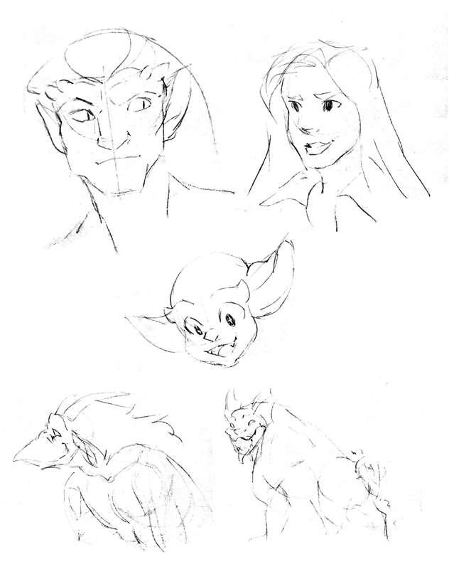 Gargoyles Sketches (Part 3)