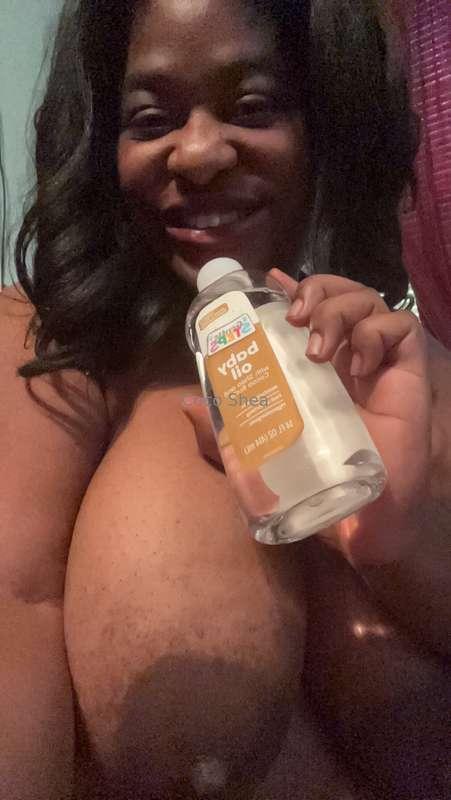 Can I use baby oil with you?? 🙈