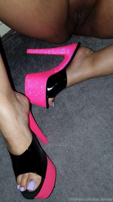 Pleaser heels glitter pink
