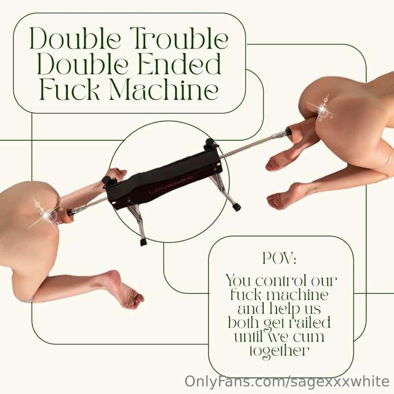 First time trying out my new double sided fuck machine, thou..