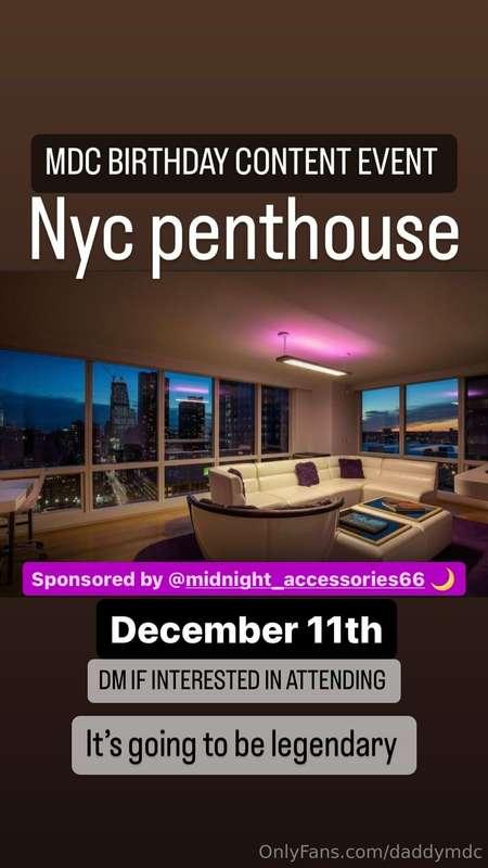 My birthday is December 11 be there when we go live and get ..